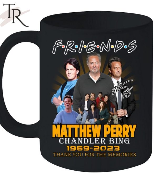 Friends Matthew Perry Chandler Bing 1969 – 2023 Thank You For The Memories T-Shirt