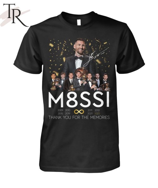 Messi 8th Ballon D’Or Thank You For The Memories T-Shirt