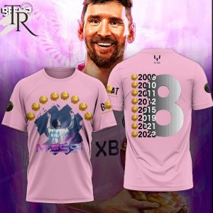Lionel Messi Eight Ballon D’Or 2023 Shirt – Pink
