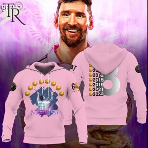 Lionel Messi Eight Ballon D’Or 2023 Shirt – Pink