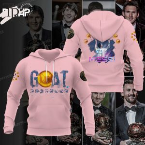 Lionel Messi GOAT Eight Ballon D’Or 2023 Shirt – Pink