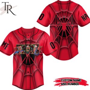 Personalized Spider Man Merry Christmas Baseball Jersey