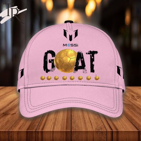 GOAT Lionel Messi Eight Ballon D’Or 2023 Cap – Pink