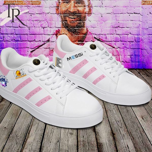 GOAT 8th Ballon D’Or 2023 Winner Lionel Messi Stan Smith – White, Pink