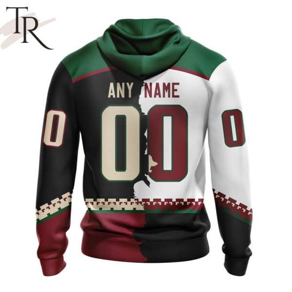 NHL Arizona Coyotes Personalize 2023 Home Mix Away Hoodie