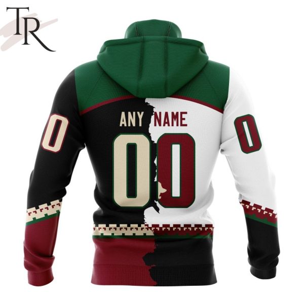 NHL Arizona Coyotes Personalize 2023 Home Mix Away Hoodie