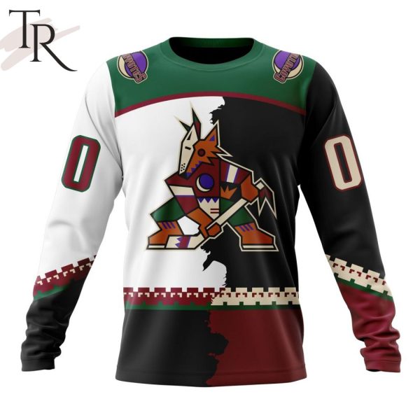 NHL Arizona Coyotes Personalize 2023 Home Mix Away Hoodie