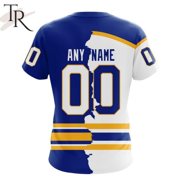 NHL Buffalo Sabres Personalize 2023 Home Mix Away Hoodie