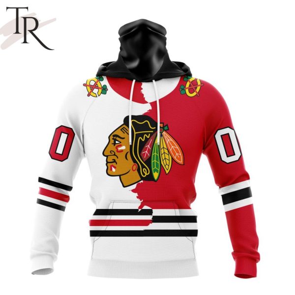 NHL Chicago Blackhawks Personalize 2023 Home Mix Away Hoodie