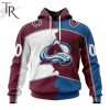 NHL Columbus Blue Jackets Personalize 2023 Home Mix Away Hoodie