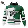 NHL Columbus Blue Jackets Personalize 2023 Home Mix Away Hoodie