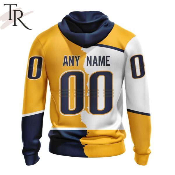 NHL Nashville Predators Personalize 2023 Home Mix Away Hoodie