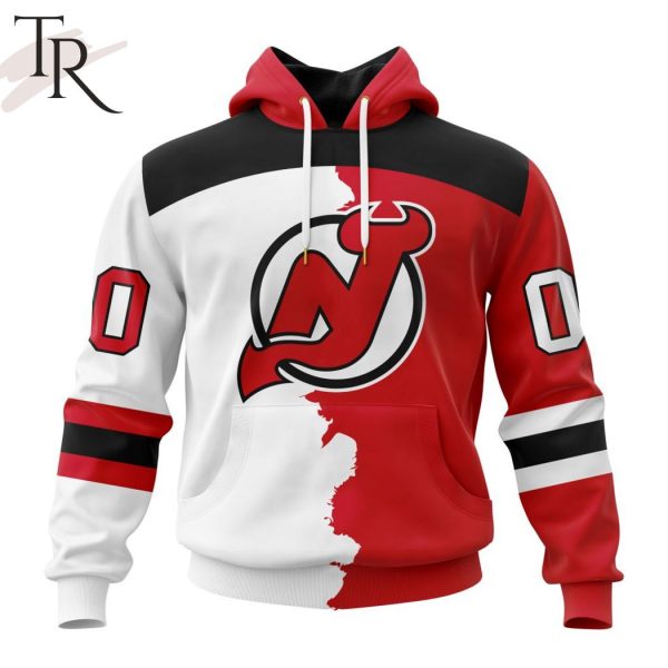 NHL New Jersey Devils Personalize 2023 Home Mix Away Hoodie