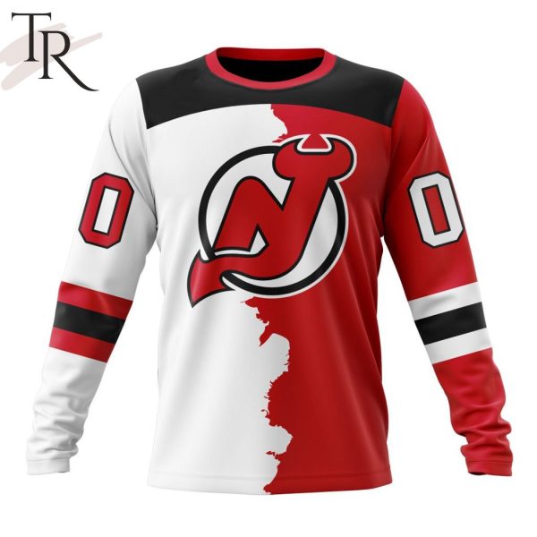 NHL New Jersey Devils Personalize 2023 Home Mix Away Hoodie