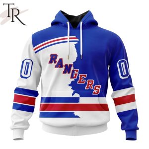 NHL New York Rangers Personalize 2023 Home Mix Away Hoodie