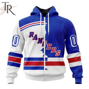 NHL New York Rangers Personalize 2023 Home Mix Away Hoodie