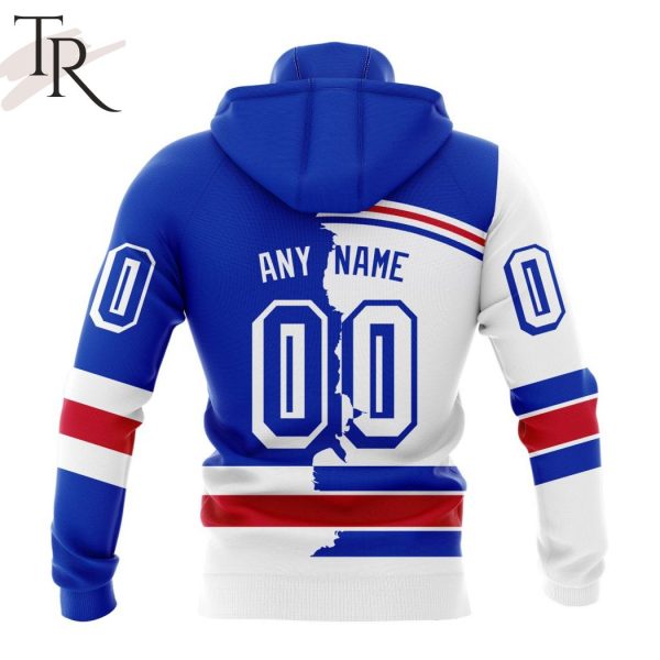 NHL New York Rangers Personalize 2023 Home Mix Away Hoodie