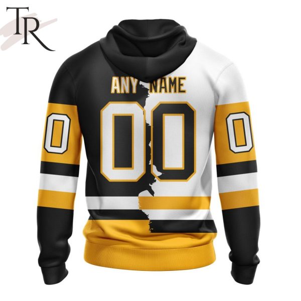 NHL Pittsburgh Penguins Personalize 2023 Home Mix Away Hoodie