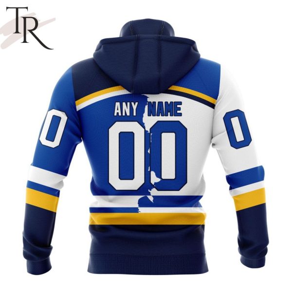 NHL St. Louis Blues Personalize 2023 Home Mix Away Hoodie