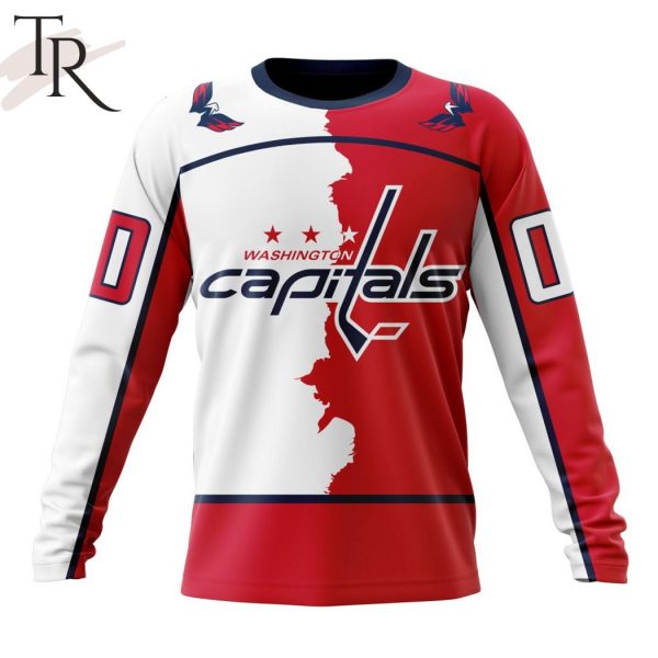 NHL Washington Capitals Personalize 2023 Home Mix Away Hoodie