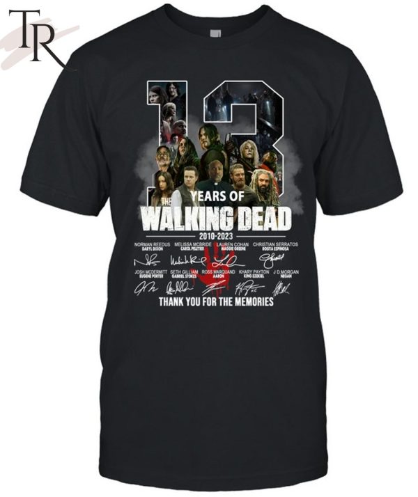 13 Years Of The Walking Dead 2010 – 2023 Thank You For The Memories T-Shirt