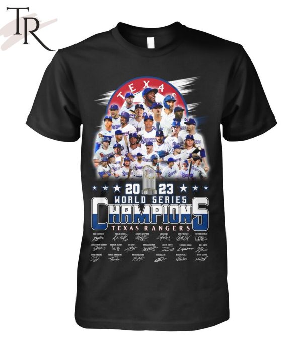 2023 World Series Champions Texas Rangers Signature T-Shirt