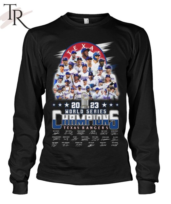 2023 World Series Champions Texas Rangers Signature T-Shirt