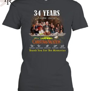 34 Years 1989 – 2023 National Lampoon’s Christmas Vacation Thank You For The Memories T-Shirt