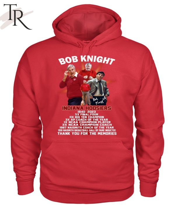 Bob Knight Indiana Hoosiers 1940 – 2023 Thank You For The Memories T-Shirt