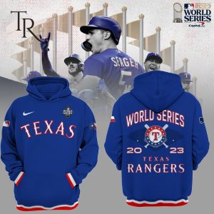 Texas Rangers 2023 World Series Chanpions Hoodie – Navy