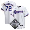 Texas Rangers Jersey World Series Champions 2023 Active Player Custom Cream City Connect