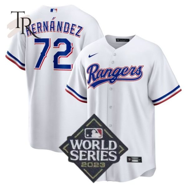 Jonathan Hernandez World Series Champions 2023 White Home Replica Player Jersey