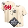 Texas Rangers Jersey World Series Champions 2023 Active Player Custom White World Series Flex Base Stitched