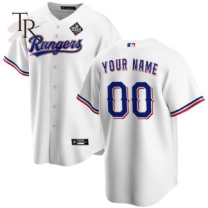 Texas Rangers World Series Champions 2023 Active Player Custom White Stitched Baseball Jersey