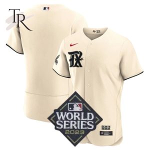 Texas Rangers World Series Champions 2023 Cream City Connect Player Jersey With Name Flex Base