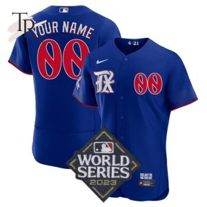 Texas Rangers World Series Champions 2023 Custom Player City Connect Jersey – Royal