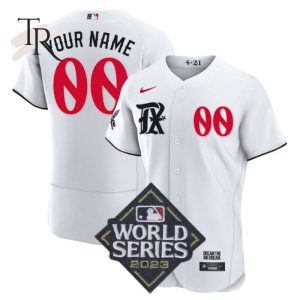 Texas Rangers World Series Champions 2023 Custom Player City Connect Jersey – White