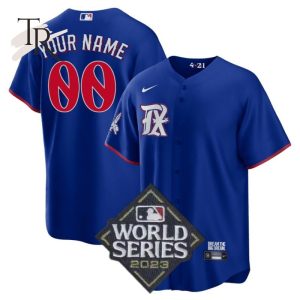 Texas Rangers World Series Champions 2023 Custom Player City Connect Royal Jersey With Name