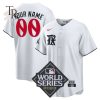 Texas Rangers World Series Champions 2023 Customized White World Series Cool Base Stitched Jersey