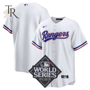 Texas Rangers World Series Champions 2023 White Home Blank Replica Jersey