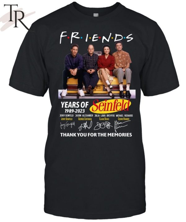 Friends 34 Years Of 1989 – 2023 Seinfeld Thank You For Memories T-Shirt