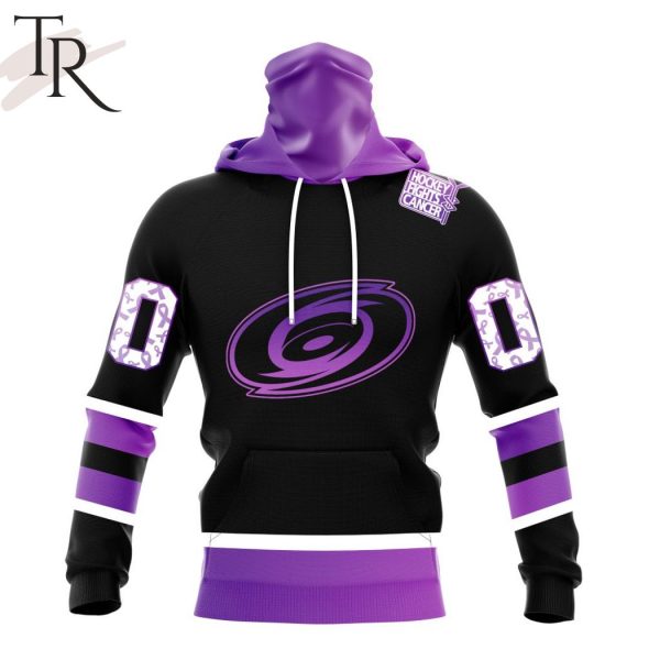 NHL Carolina Hurricanes Special Black Hockey Fights Cancer Kits Hoodie