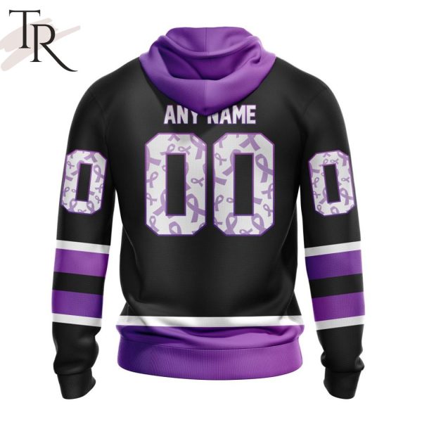 NHL Los Angeles Kings Special Black Hockey Fights Cancer Kits Hoodie