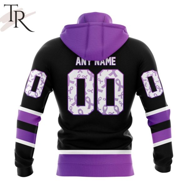 NHL Los Angeles Kings Special Black Hockey Fights Cancer Kits Hoodie