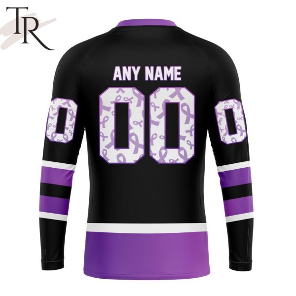 NHL Los Angeles Kings Special Black Hockey Fights Cancer Kits Hoodie