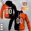 Personalized NFL Cleveland Browns Mix Jersey Style Hoodie