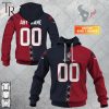 Personalized NFL Green Bay Packers Mix Jersey Style Hoodie