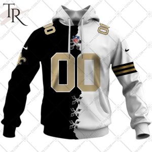 Personalized NFL New Orleans Saints Mix Jersey Style Hoodie