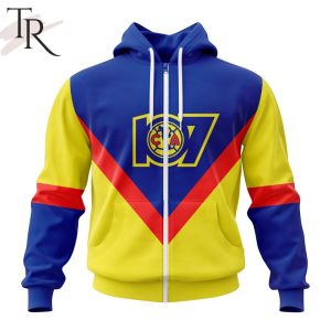 LIGA MX Club America Retro Design With 107th Anniversary Logo Hoodie