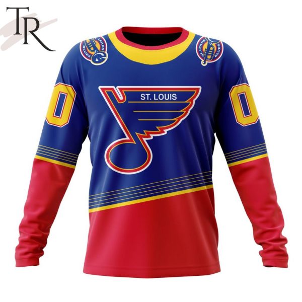 NHL St. Louis Blues 2023 Special 90s Retro Kits Hoodie